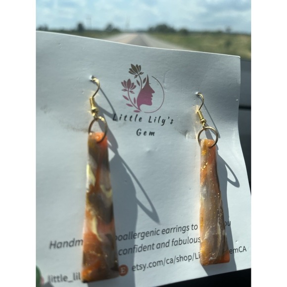 For ResellHandmPolymer Clay earrings lot  -5 Unique 12 Pair Stainless Steel - Picture 10 of 12